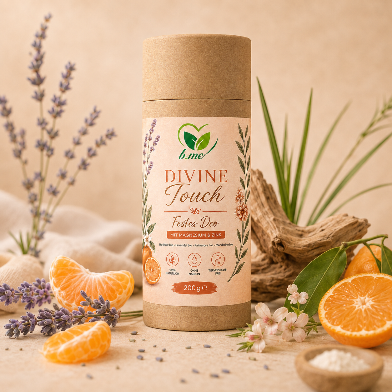 Festes Deo Divine Touch - ohne Natron mit Magnesium & Zink – Bild 4