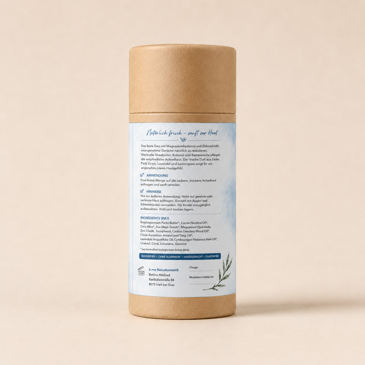 Festes Deo Fresh Touch - ohne Natron mit Magnesium & Zink – Bild 3